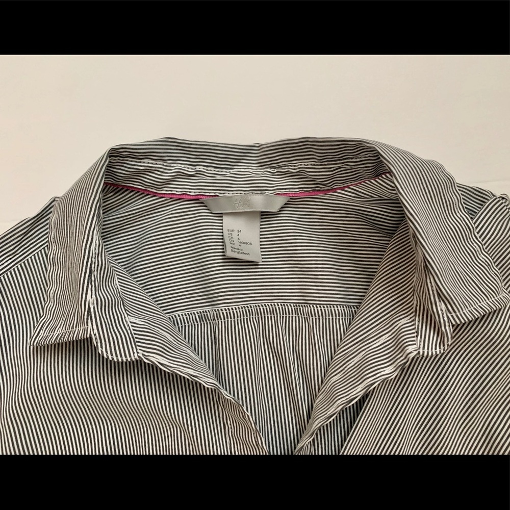 H&M Pin Striped Button Up - Picture 3 of 4